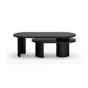 Černý konferenční stolek v dekoru jasanu 120x50 cm Nori - Teulat