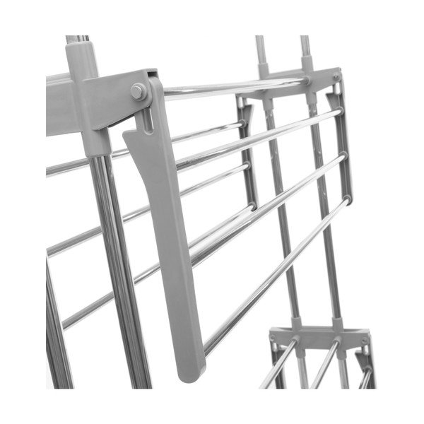 Šedý skládací stojan na prádlo na kolečkách InnovaGoods-image-3