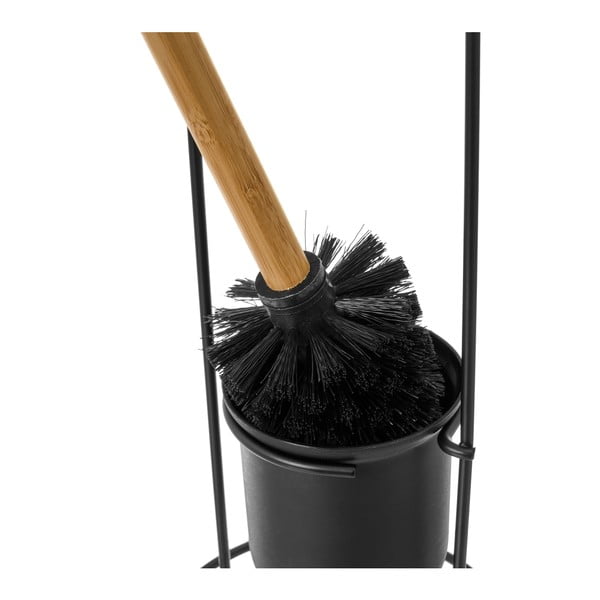 Černá kovová WC štětka Simply – Casa Selección-image-1