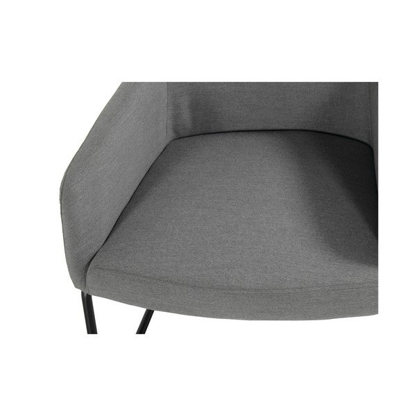 Šedé polstrované zahradní křeslo s podnožkou Chris – Hartman-image-3