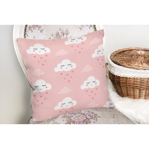 Povlak na polštář s příměsí bavlny Minimalist Cushion Covers Modern Cloud Modern, 45 x 45 cm-image-1