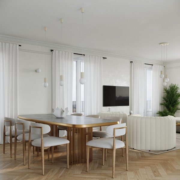 Krémové závěsné svítidlo se skleněným stínidlem ø 12 cm Orbital – Sollux-image-2