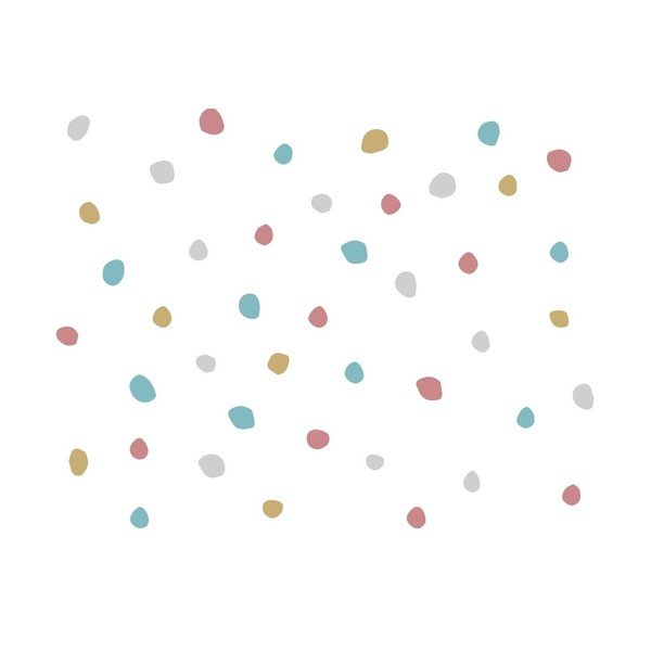 Dětské bavlněné prostěradlo BELLAMY Dots, 60 x 120 cm-image-1