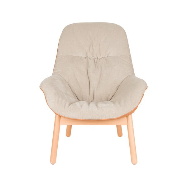 Béžové křeslo Duke – White Label-image-2