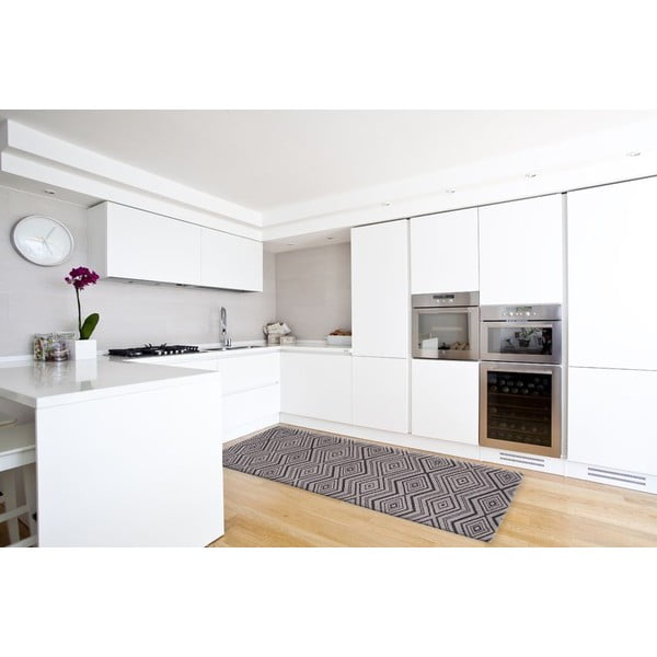 Vysoce odolný kuchyňský koberec Webtappeti Hellenic Grey, 80 x 130 cm-image-2