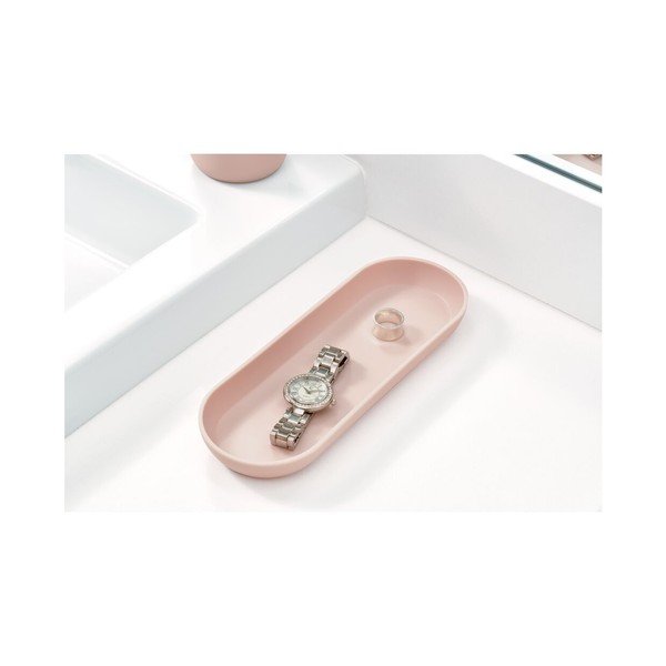 Růžový tácek na šperky iDesign Cade-image-1