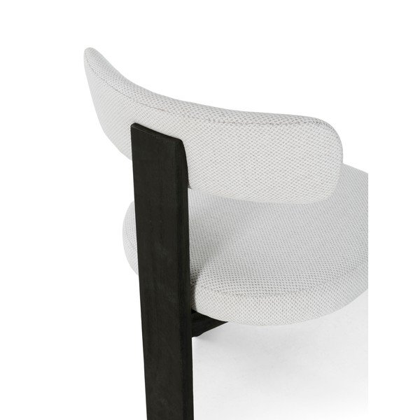 Černé/světle šedé čalouněné jídelní židle v sadě 2 ks Nadia – MOME-image-3