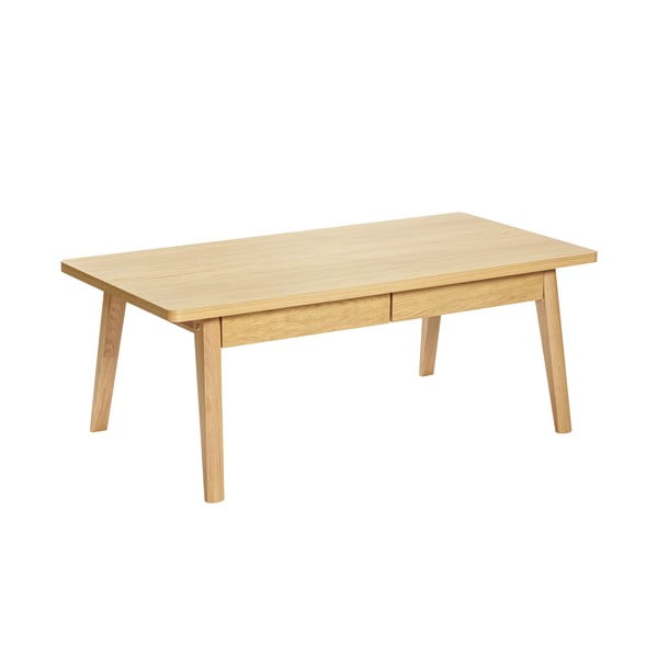 Konferenční stolek v dekoru dubu v přírodní barvě 60x120 cm Nice – Woodman
