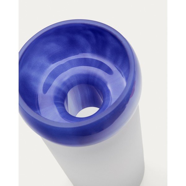 Modrá skleněná váza (výška 30,5 cm) Kelse – Kave Home-image-1