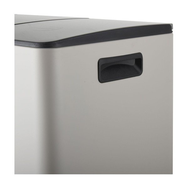 Taupe ocelový odpadkový koš 2x20 l na tříděný odpad/nášlapný   Aliya – Spirella-image-3