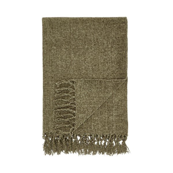 Khaki deka z žinylky 130x170 cm Wilson – Catherine Lansfield