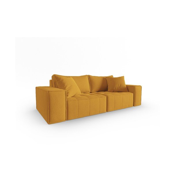 Žlutá pohovka 212 cm Mike – Micadoni Home-image-2