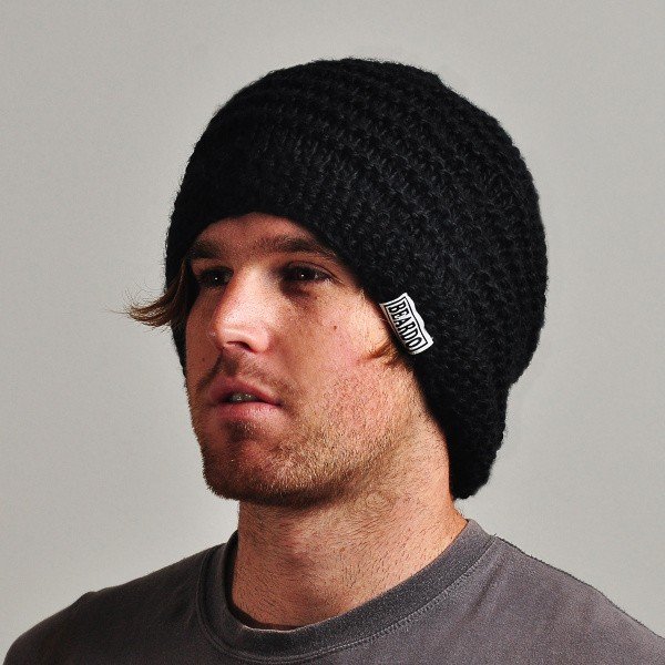 Tmavě šedá čepice s odepínatelným plnovousem Beardo Original -image-1