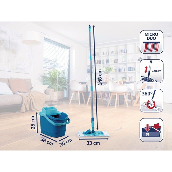 Mop s kbelíkem PowerClean M – LEIFHEIT-image-2