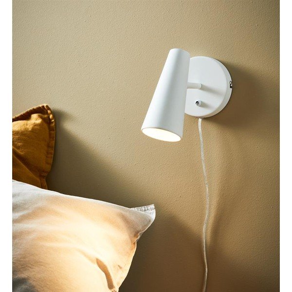 Bílé nástěnné světlo Markslöjd Crest, výška 17 cm-image-1