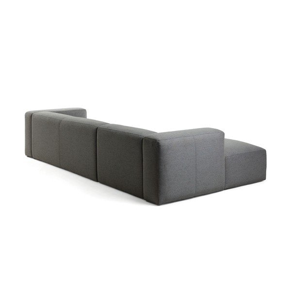 Tmavě šedá rohová pohovka Kave Home Blok, levý roh-image-4