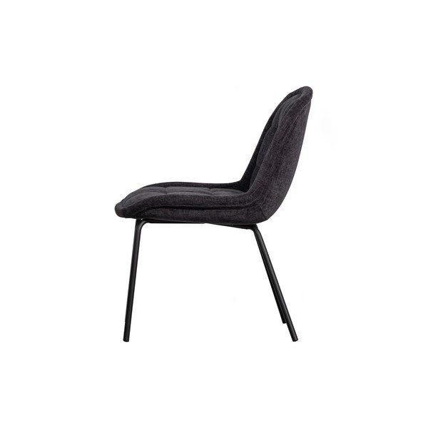 Tmavě šedé sametové jídelní židle v sadě 2 ks Crate – BePureHome-image-2