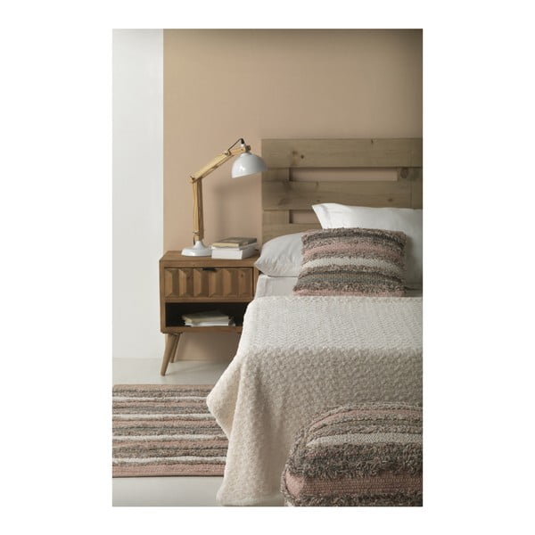 Šedo-růžový vzorovaný puf Geese Ceylon-image-1