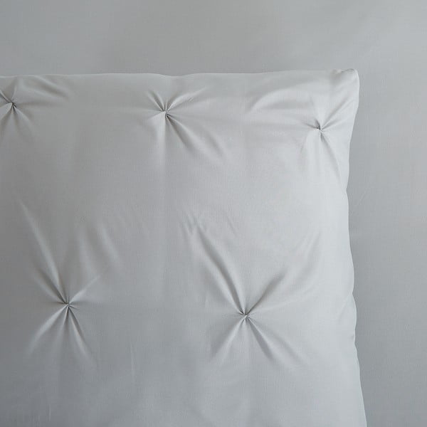 Šedé prodloužené povlečení na jednolůžko z mikrovlákna 140x220 cm Pure Elegance – Good Morning-image-2