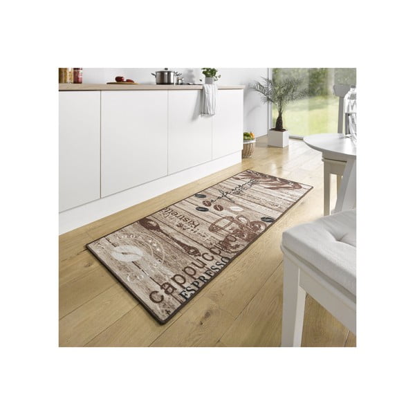 Hnědý kuchyňský běhoun Hanse Home Delicious Coffee, 67 x 180 cm-image-1