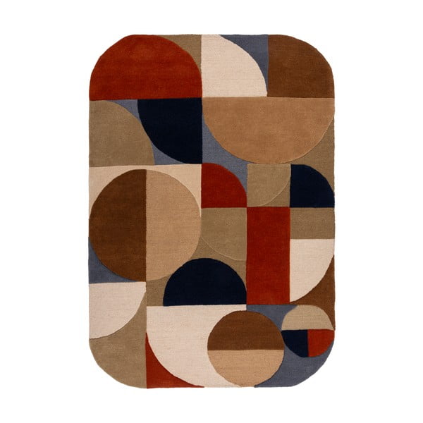 Ručně tkaný vlněný koberec v terakotové barvě 160x230 cm Mia Arch – Flair Rugs