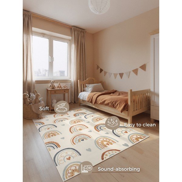 Krémový dětský koberec 200x290 cm Bowie – Hanse Home-image-2