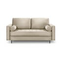 Béžová sametová pohovka 174 cm Santo - II. jakost – Milo Casa