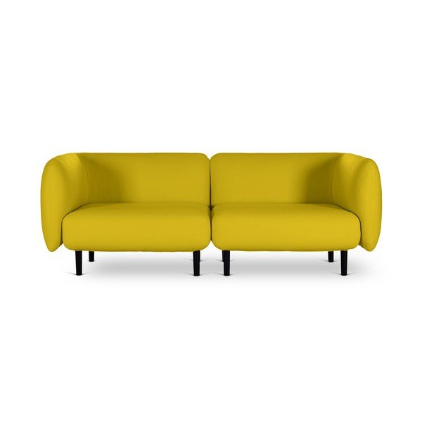 Žlutá pohovka Softline Elle, 230 cm