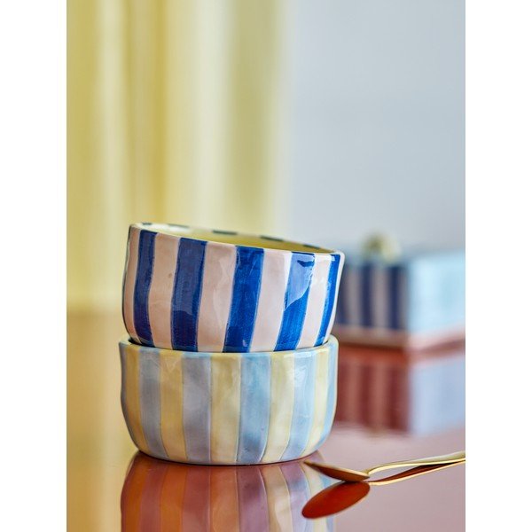 Žluté/modré keramické misky v sadě 4 ks 300 ml Phoenix – Bloomingville-image-1