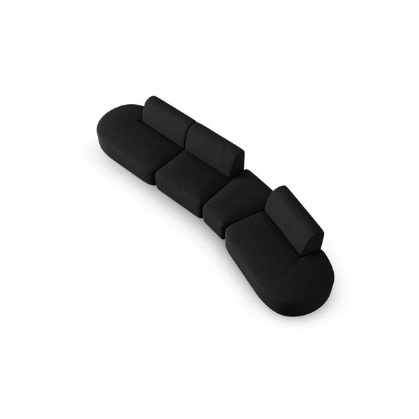Černá pohovka 412 cm Shane – Micadoni Home-image-2
