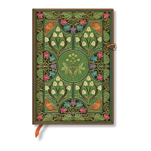 Linkovaný zápisník s tvrdou vazbou Paperblanks Poetry in Bloom, 13 x 18 cm