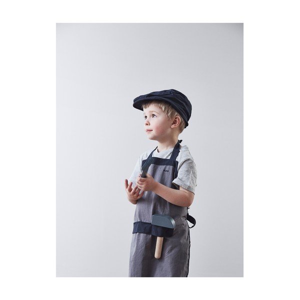 Šedá dětská pracovní zástěra s čepicí Flexa Play Builder´s Costume-image-2