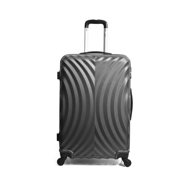 Tmavě šedý cestovní kufr na kolečkách Hero Lagos, 60 l