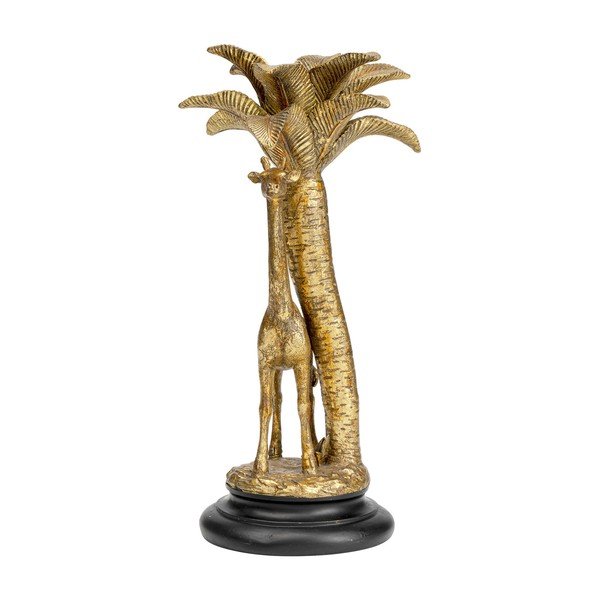 Dekorativní svícen ve zlaté barvě Kare Design Giraffe Palm Tree, výška 35 cm-image-4