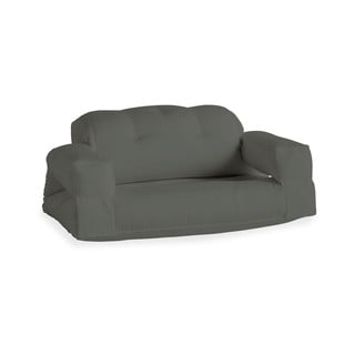 Tmavě šedá rozkládací pohovka vhodná do exteriéru Karup Design Design OUT™ Hippo Dark Grey