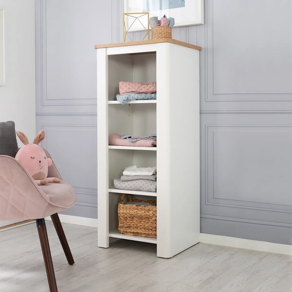 Bílá dětská knihovna 49x116 cm Ava – Roba-image-1