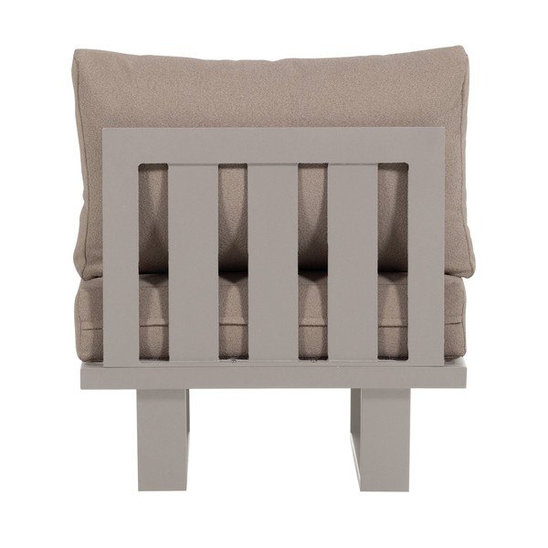 Šedobéžové kovové/polstrované zahradní křeslo Bear – WOOOD-image-4