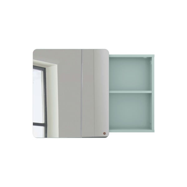 Závěsná koupelnová skříňka se zrcadlem v mentolové barvě 80x58 cm Color Bath – Tom Tailor