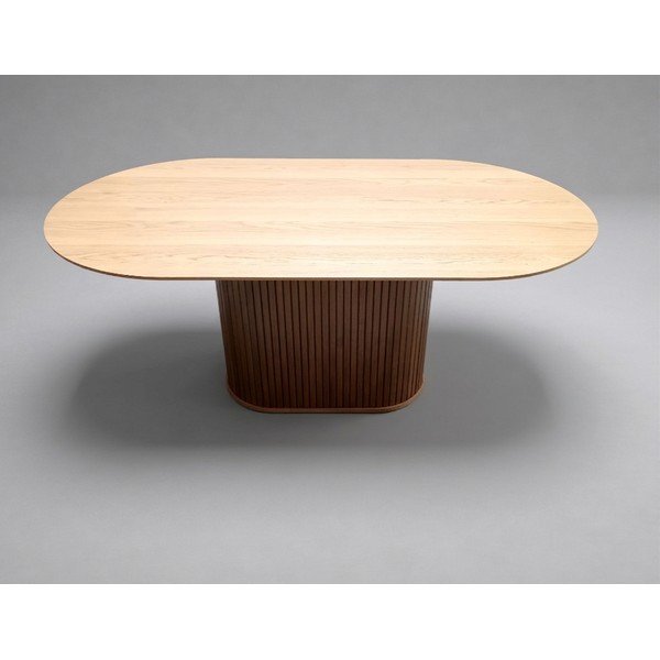 Jídelní stůl s deskou v dubovém dekoru 95x180 cm Nola - II. jakost – Unique Furniture-image-2