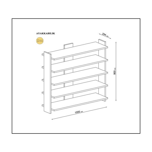 Bílý stojan na boty Vesa – Gauge Concept-image-3