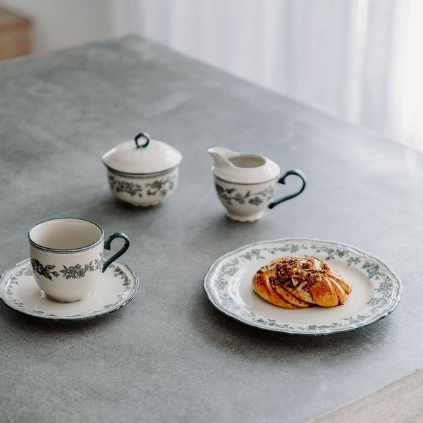 Zelená/slonovinová porcelánová miska Cyril – S|P Collection-image-4