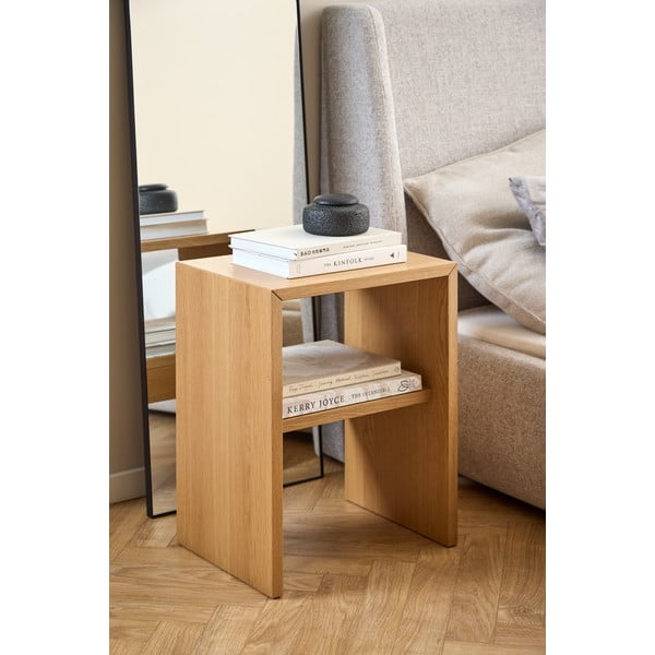 Noční stolek v dekoru dubu v přírodní barvě Arlon – Actona-image-1