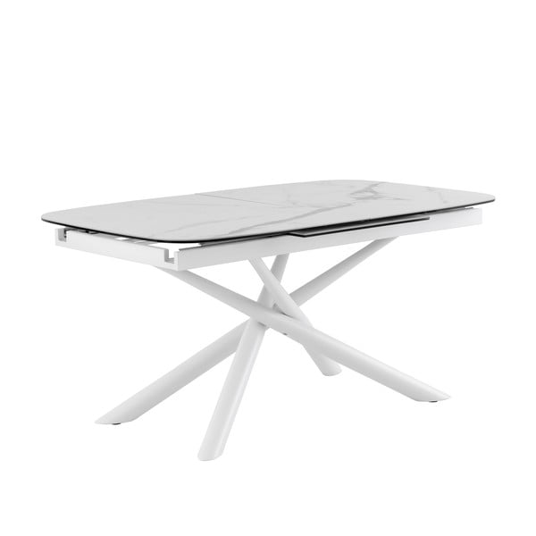 Bílošedý rozkládací jídelní stůl sømcasa Ness, 160 x 95 cm-image-3