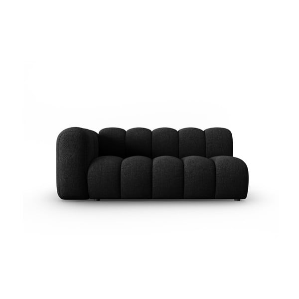 Černoantracitový modul pohovky (levý roh) Lupine – Micadoni Home