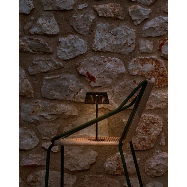 LED stolní /přenosné solární venkovní svítidlo ø 11 cm Aldet – Kave Home-image-2