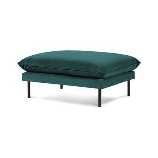 Petrolejově zelená sametová podnožka Cosmopolitan Design Vienna, 100 x 80 cm