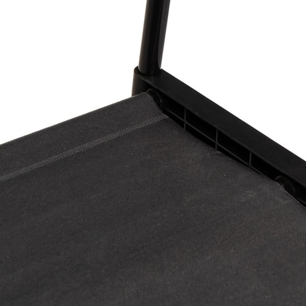 Černý kovový pojízdný stojan na oblečení 84x43x156 cm – Casa Selección-image-3