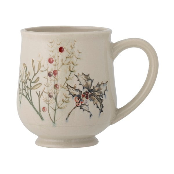 Krémový hrnek z kameniny 400 ml Hollie – Bloomingville