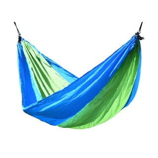 Zeleno-modrá houpací síť Cattara Nylon