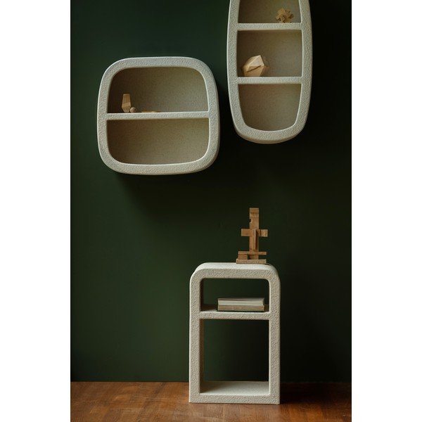 Béžový noční stolek s poličkami Veda – Dutchbone-image-3